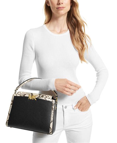 michael kors karla medium satchel luggage|Michael Kors karlie bag.